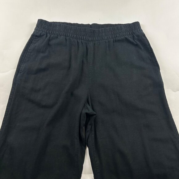 Old Navy Black Linen Blend Wide Leg Lounge Pant L - Picture 2 of 7
